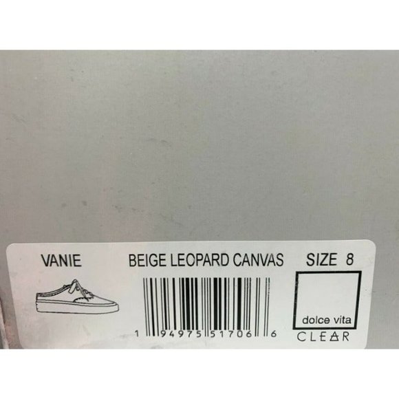 Dolce Vita Vanie x CLEAR platform sneakers womens size 8 Leopard Print - Picture 7 of 8